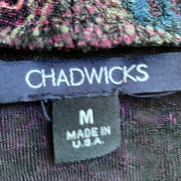 Unique Wrap Long Sleeve Blouse Gorgeous Floral Embellishments - Picture 6 of 8